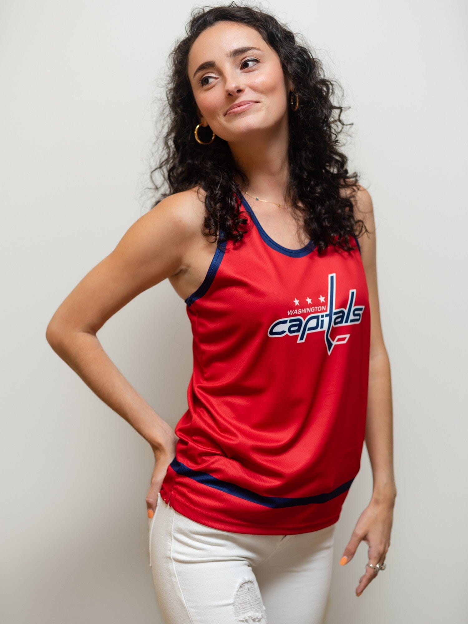 Washington Capitals Women's Racerback Hockey Tank