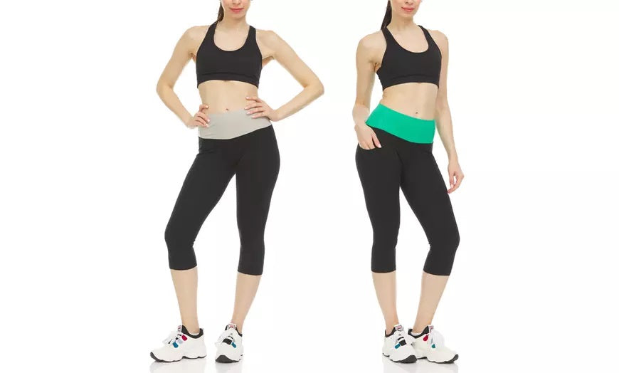 Women's High Waist Tummy Control Yoga Capris