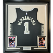 Autographed San Antonio Spurs Victor Wembanyama Authentic Statement Edition Framed Jersey