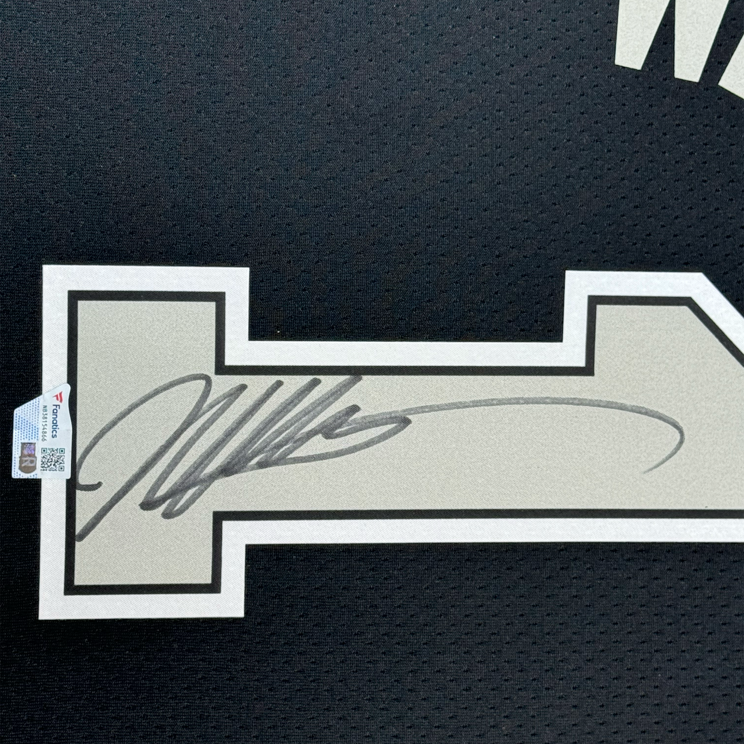 Autographed San Antonio Spurs Victor Wembanyama Authentic Statement Edition Framed Jersey