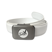 White Eagle Leather Belt with Magnetic Ball Marker