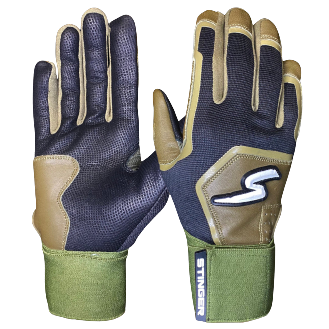 Winder Series Batting Gloves - Military Green & Black