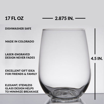 Stars & Stripes Wine Glass