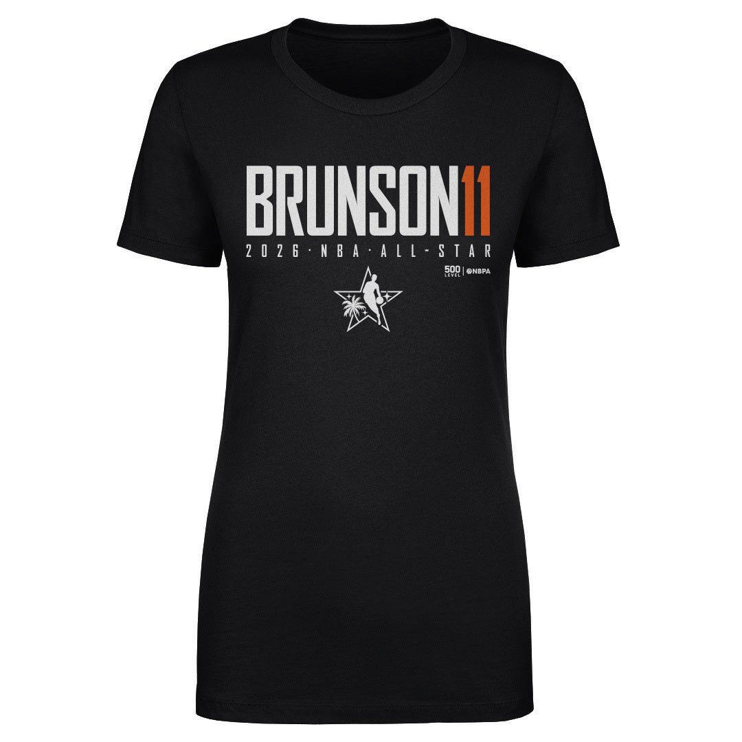 Jalen Brunson New York Knicks 2026 NBA All-Star Elite WHT Women's T-Shirt