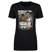 Victor Wembanyama & Stephon Castle San Antonio Spurs Step Brothers Wht Women's T-Shirt