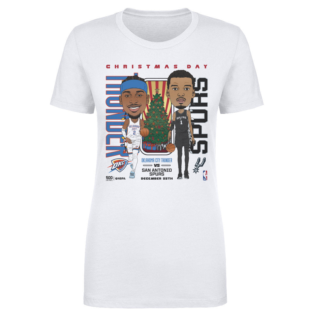 2025 NBA Christmas Day Match Up Thunder Vs. Spurs Women's T-Shirt