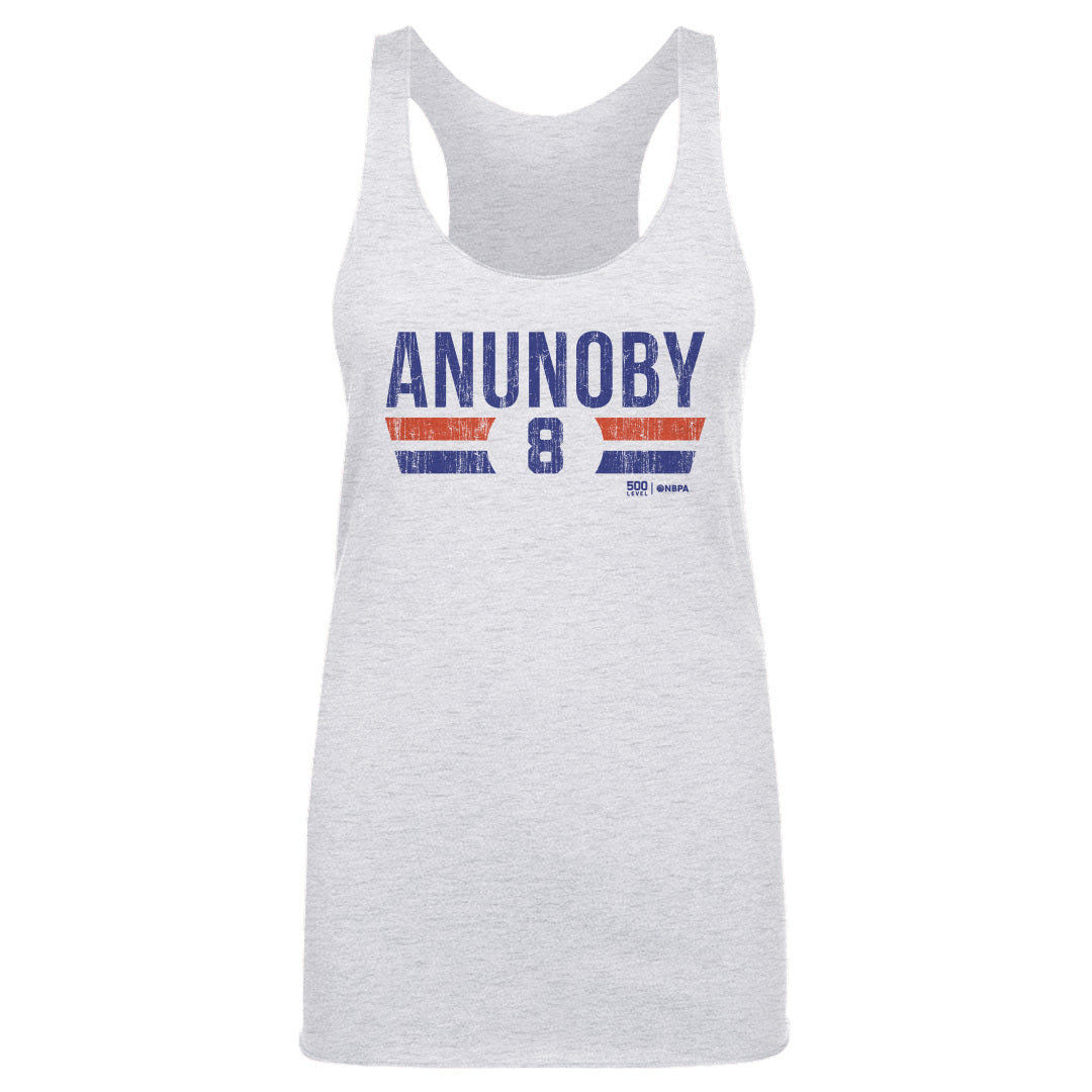 OG Anunoby New York Knicks Font Women's Tank Top