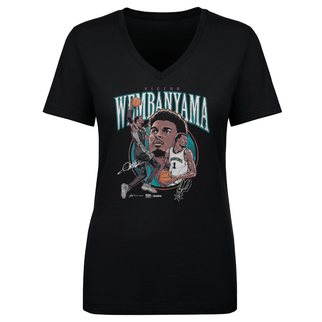 Victor Wembanyama San Antonio Spurs Trio WHT Women's T-Shirt