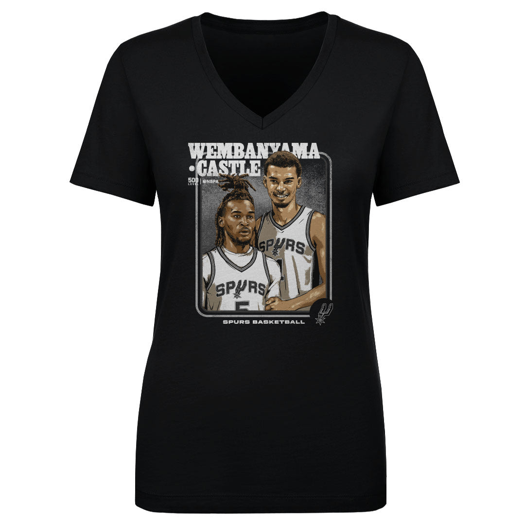 Victor Wembanyama & Stephon Castle San Antonio Spurs Step Brothers WHT Women's T-Shirt