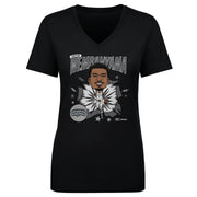 Victor Wembanyama San Antonio Spurs Caricature WHT Women's T-Shirt