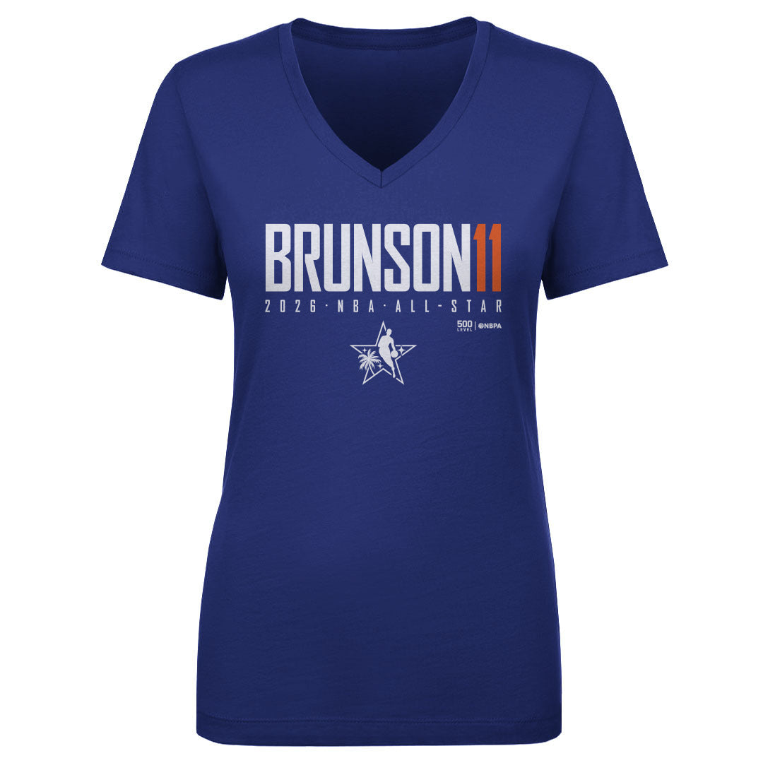 Jalen Brunson New York Knicks 2026 NBA All-Star Elite WHT Women's T-Shirt