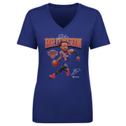 Jalen Brunson New York Knicks Caricature Wht