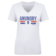 OG Anunoby New York Knicks Font Women's V-Neck T-Shirt