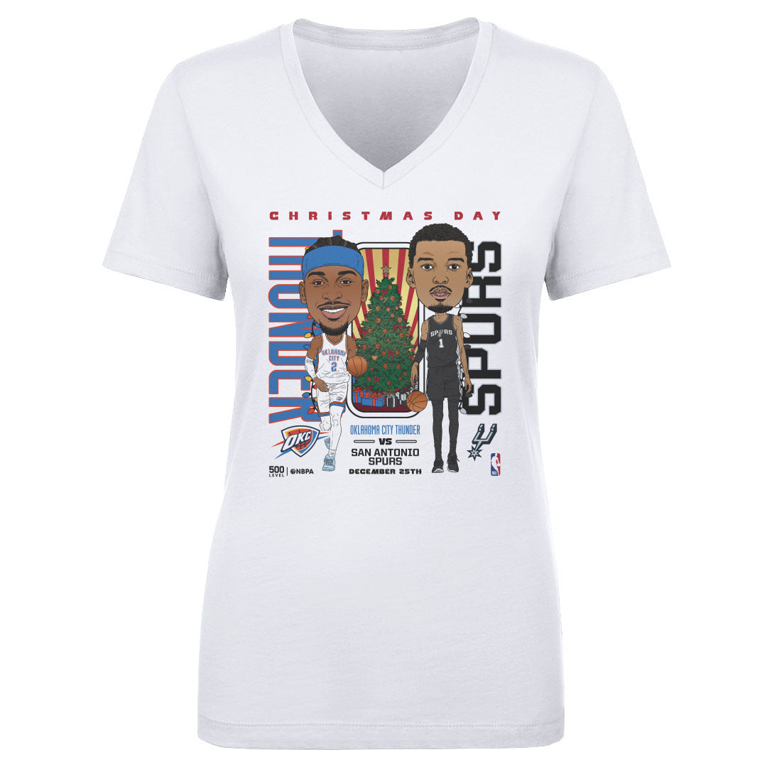 2025 NBA Christmas Day Match Up Thunder Vs. Spurs Women's T-Shirt