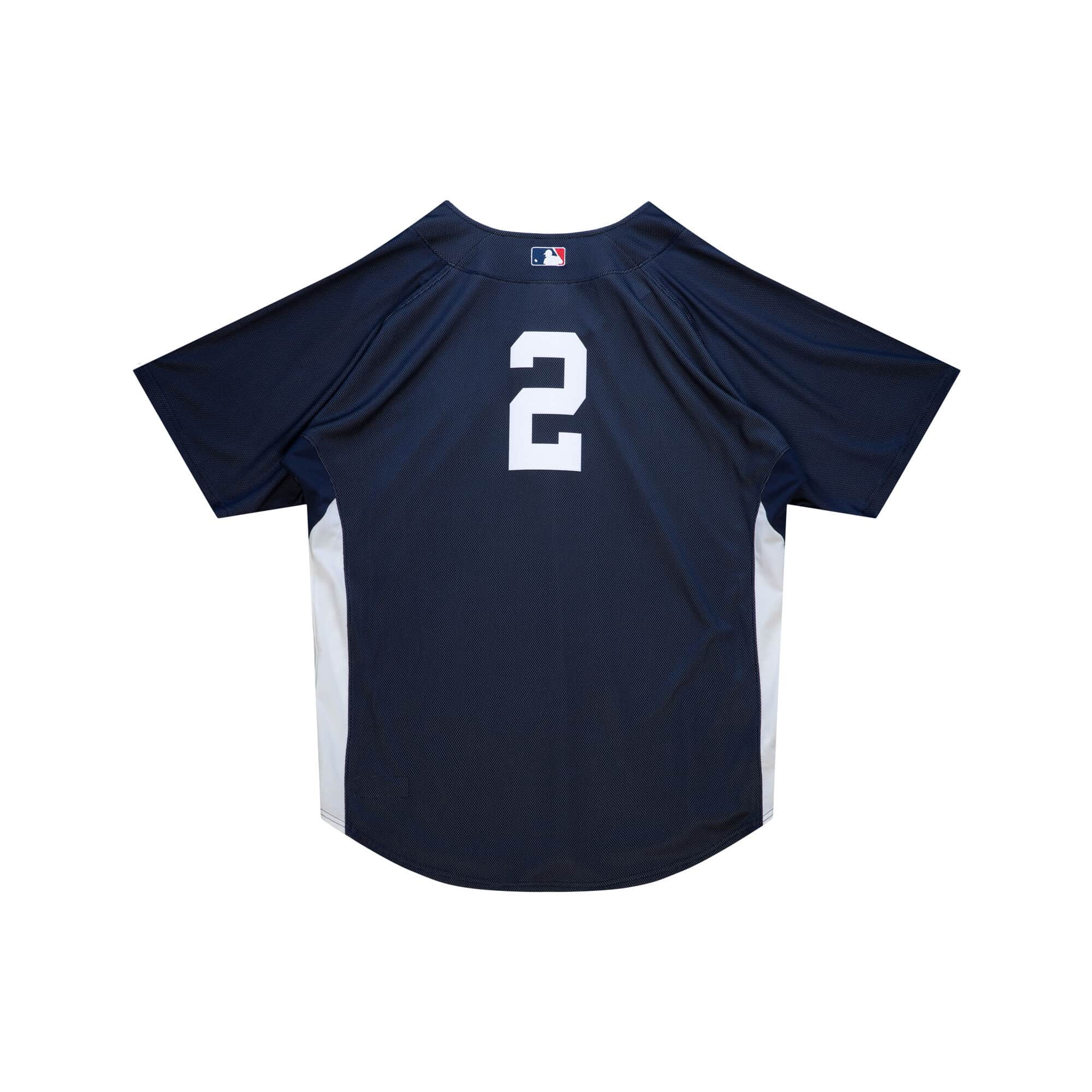 Derek Jeter New York Yankees Mitchell & Ness Navy 2009 Batting Practice Jersey