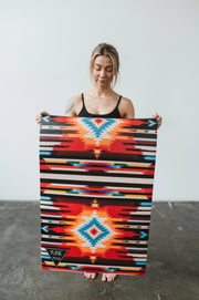 Fox Trail Yoga Mat – 6 Mm Extra Thick, Double-sided Non-slip, Eco-friendly Per With Multi-color Striped Design | Yune Yoga