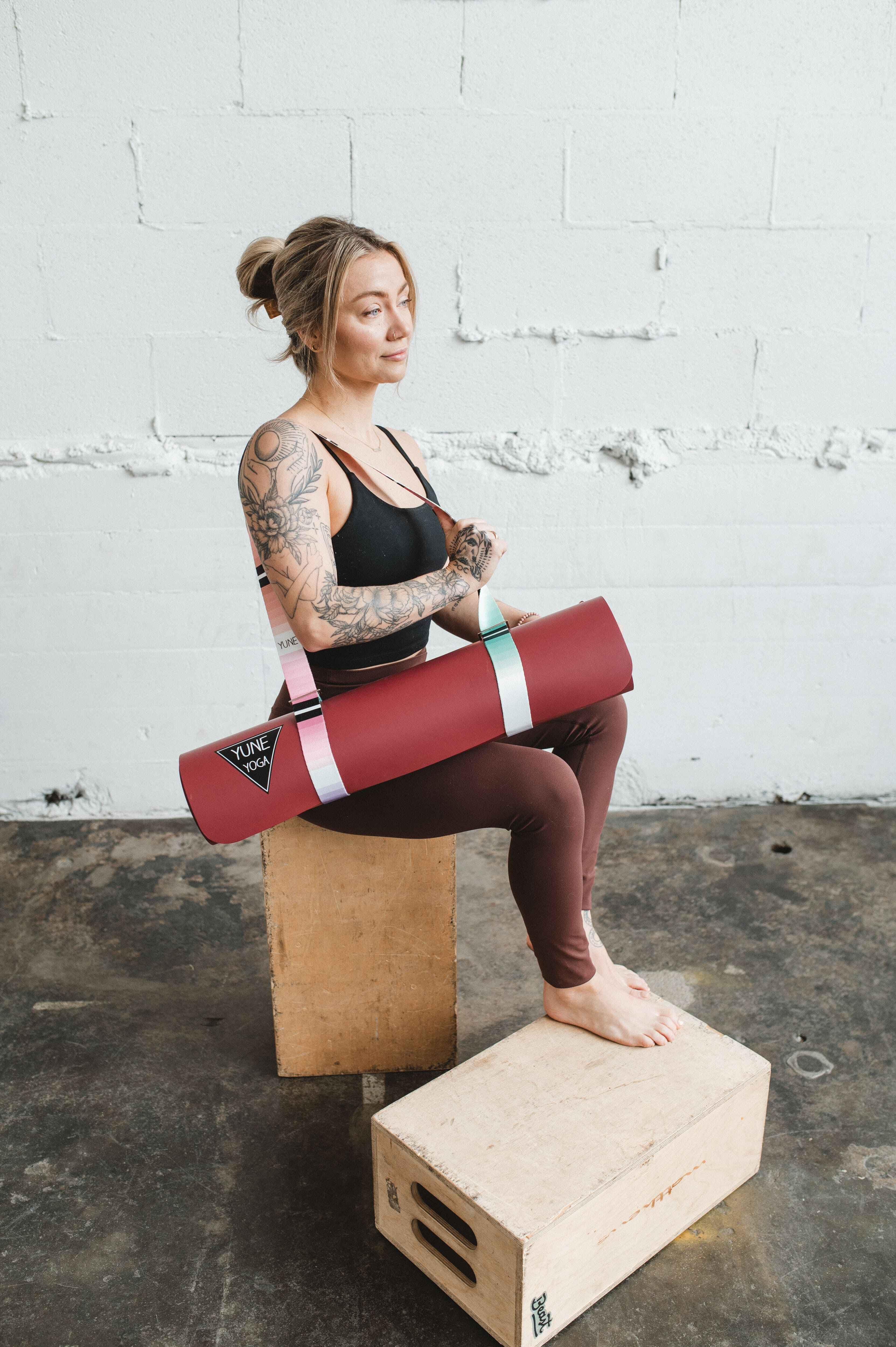 Yoga Strap | Stretching Strap | Metal Buckles | Multi Color | Yune Yoga | The Helena - Yune Yoga