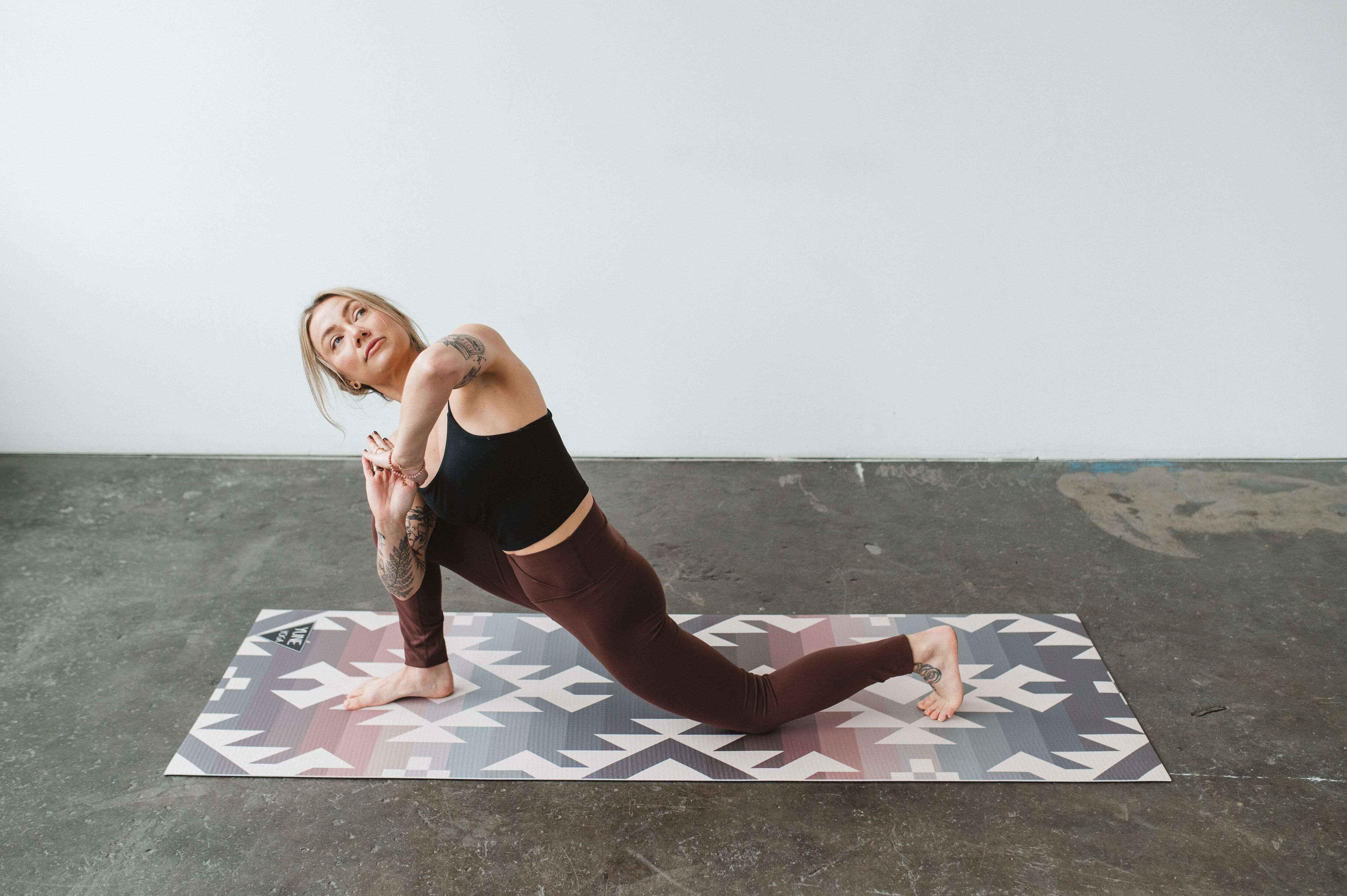 Obsidian Ridge Yoga Mat – 6 Mm Extra Thick, Double-sided Non-slip, Eco-friendly Per With Uv-printed Design | Yune Yoga