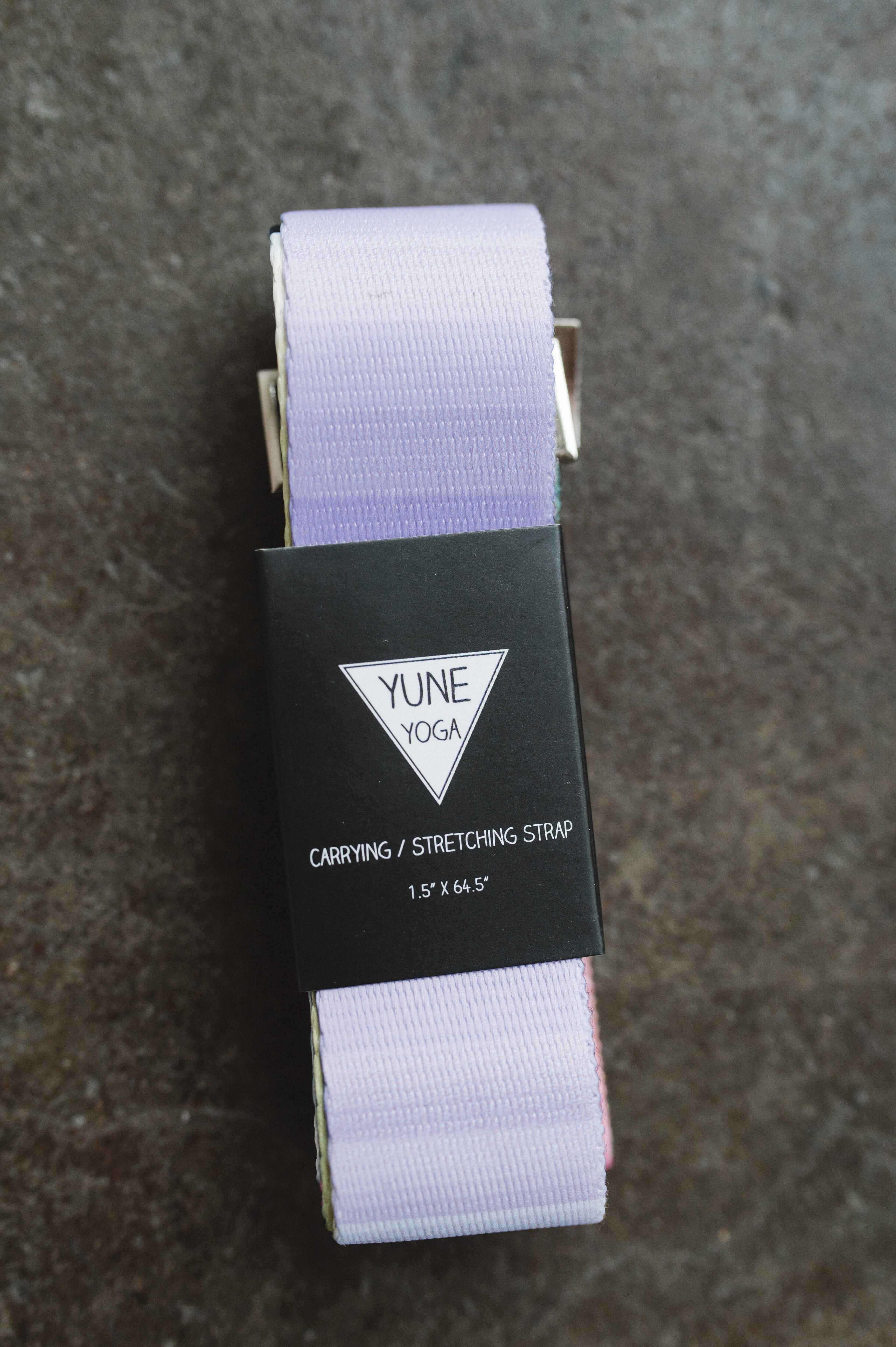 Yoga Strap | Stretching Strap | Metal Buckles | Multi Color | Yune Yoga | The Helena - Yune Yoga