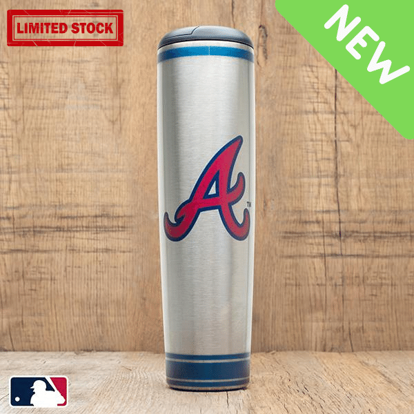 Atlanta Braves "A" Dugout Mug® | Stainless Steel Baseball Bat Mug