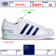 "Aris Global" Adidas Superstar Shoes