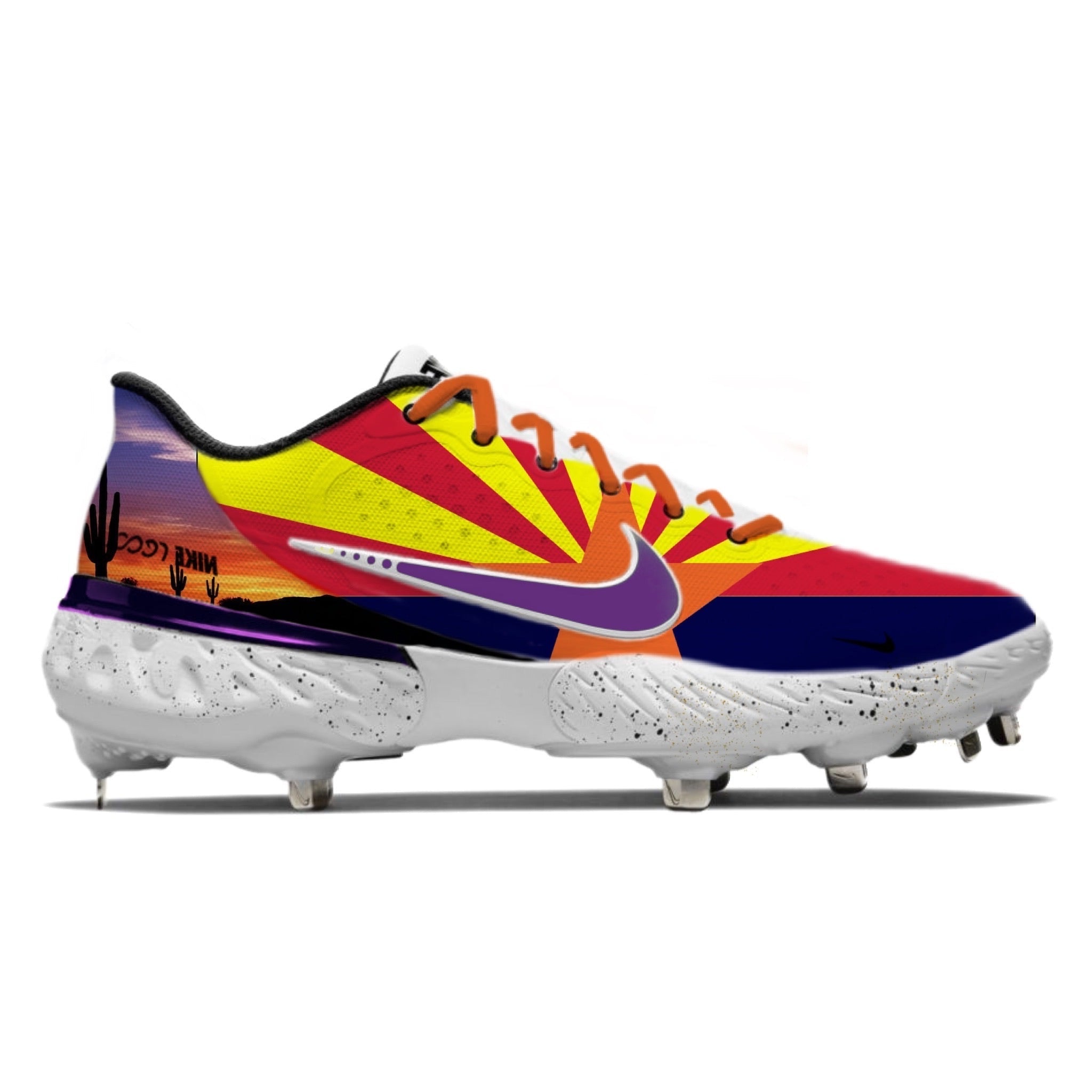 "Arizona" Nike Alpha Huarache Elite 3 Low Cleats