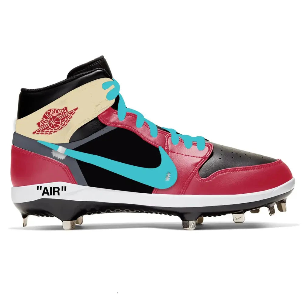 "Arizona OW" Jordan 1 Retro Cleats