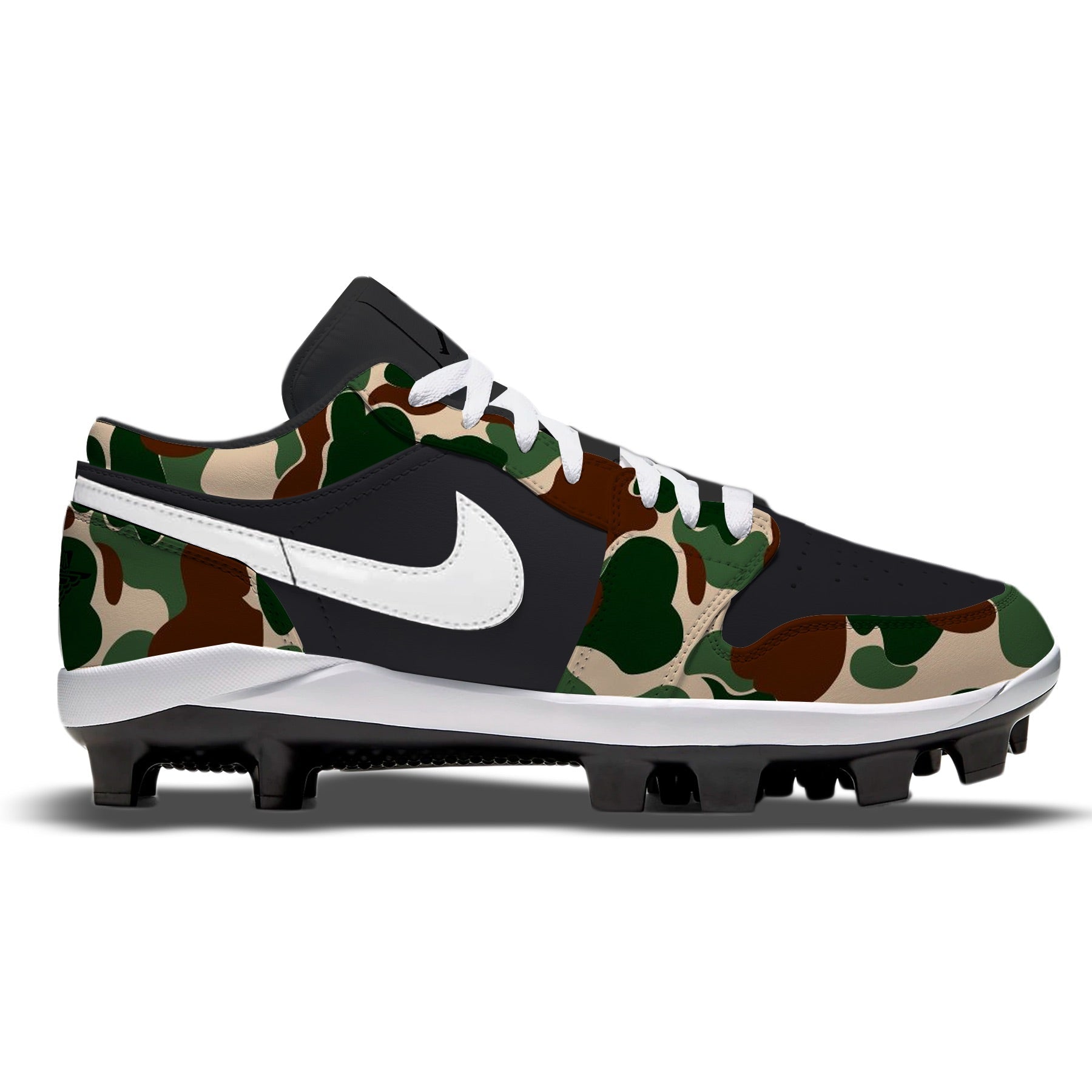 Nike "Army Camo" Jordan 1 Retro Baseball Cleats