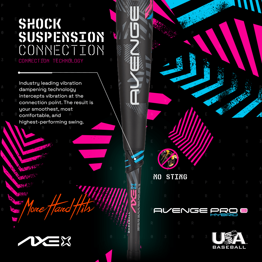 Axe Avenge Pro 3 Hybrid Usa Baseball Bat , -5