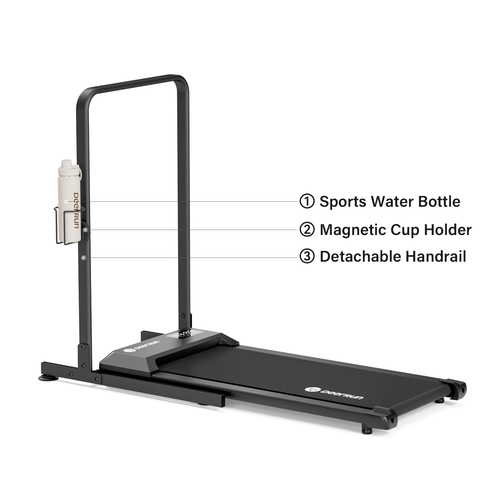 DeerRun Q1 Urban Mini Under-Desk Treadmill with Remote Control
