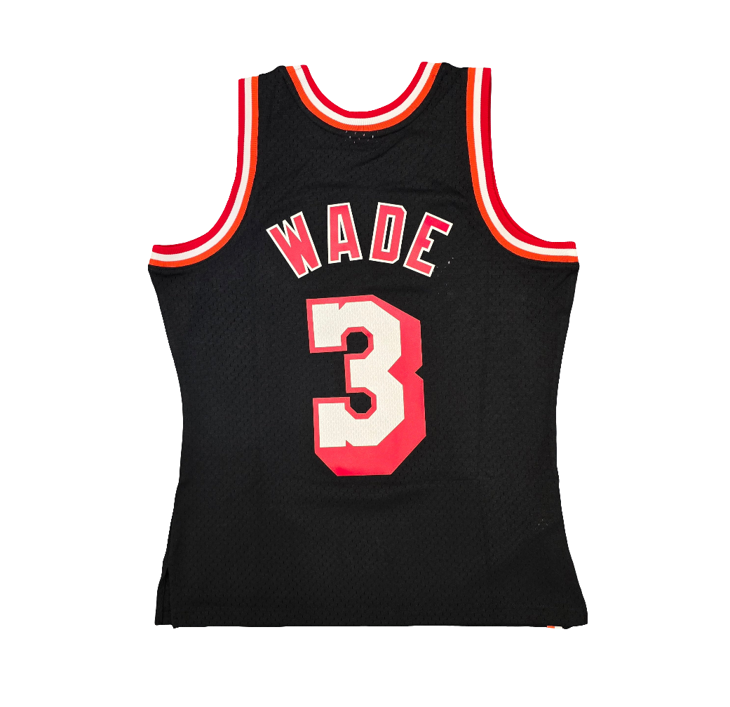 Miami Heat Dwayne Wade Black 2013/14 Alternate Mitchell & Ness Swingman jersey