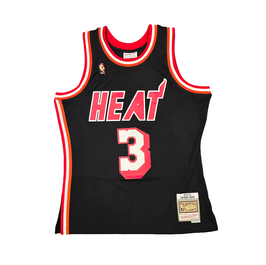 Miami Heat Dwayne Wade Black 2013/14 Alternate Mitchell & Ness Swingman jersey