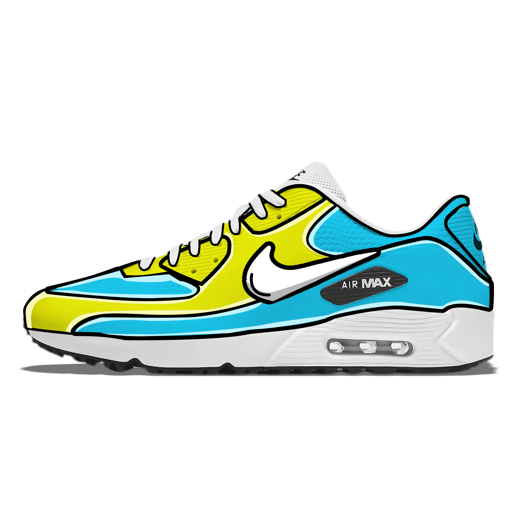 "Bahamas Cartoon" NIKE Air Max 90 G Golf Shoes