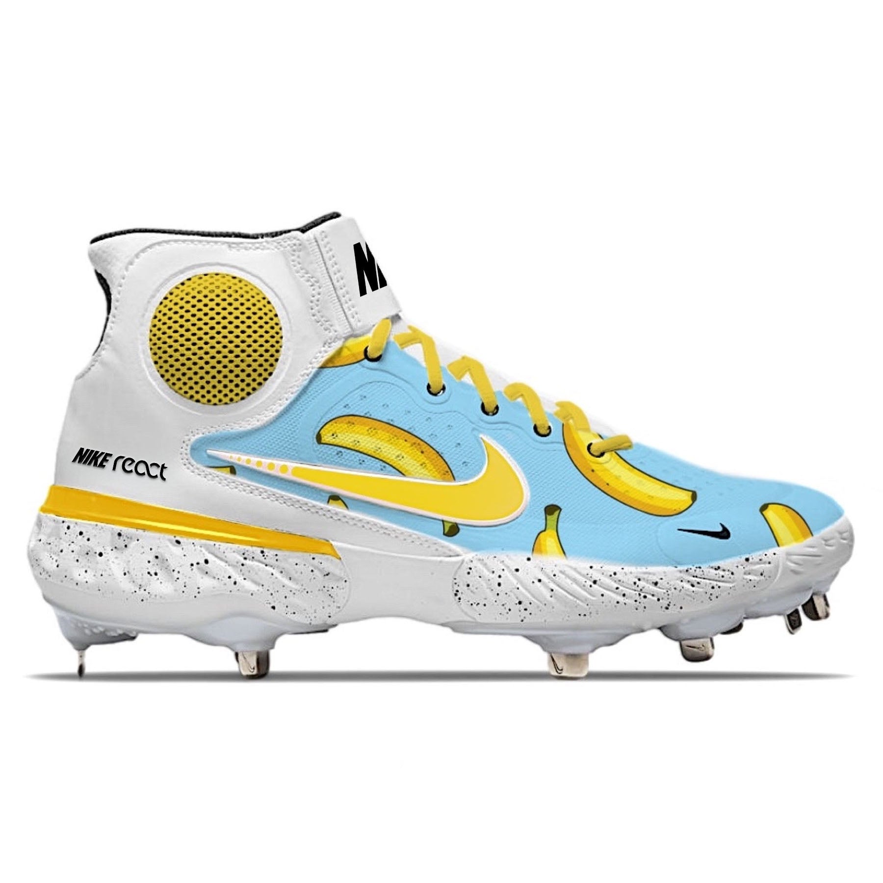 "Banana" Nike Alpha Huarache Elite 3 Mid Cleats