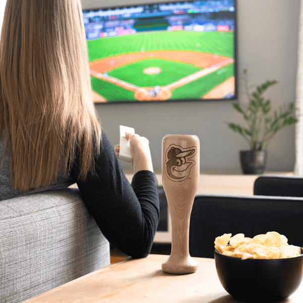 Baltimore Orioles Wined Up® | Baseball Bat Wine Mug Collective