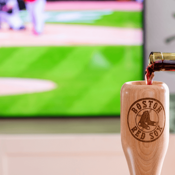 Boston Red Sox Wined Up® | Baseball Bat Wine Mug Collective