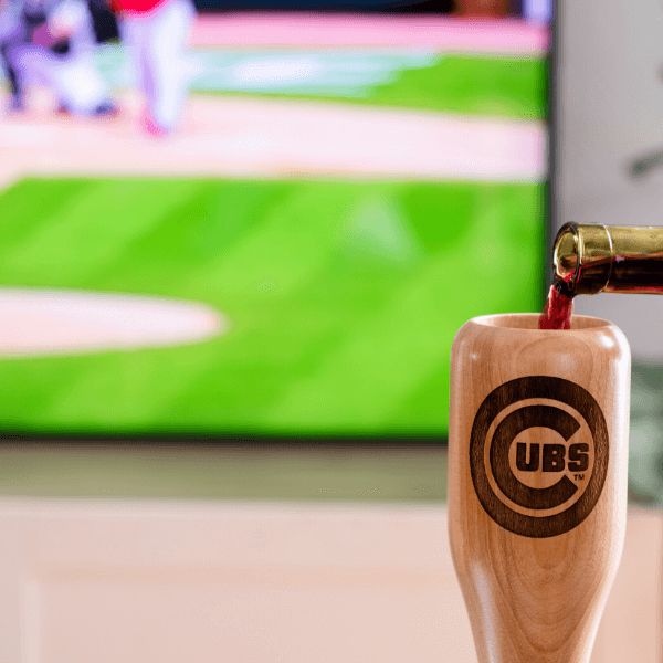 Chicago Cubs Wined Up® | Baseball Bat Wine Mug Collective