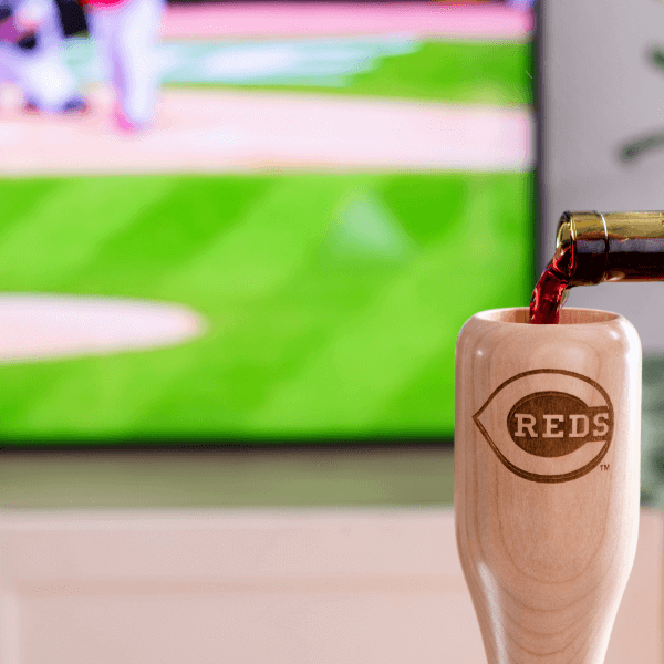 Cincinnati Reds Wined Up® | Baseball Bat Wine Mug Collective