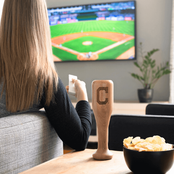 Cleveland Guardians Wined Up® | Baseball Bat Wine Mug Collective