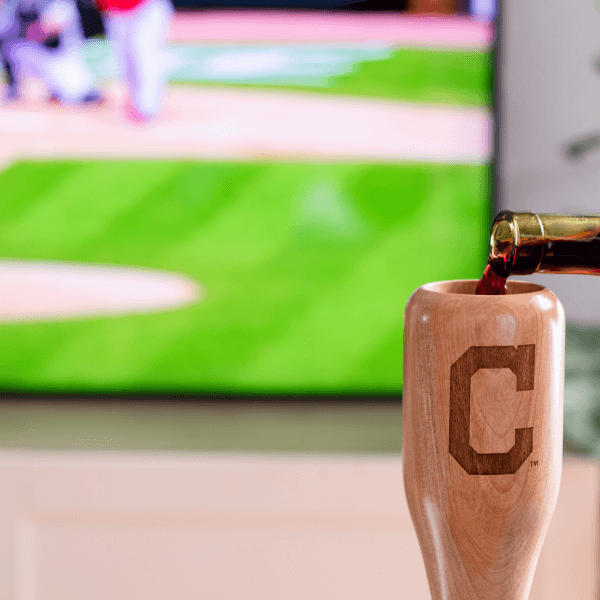Cleveland Guardians Wined Up® | Baseball Bat Wine Mug Collective