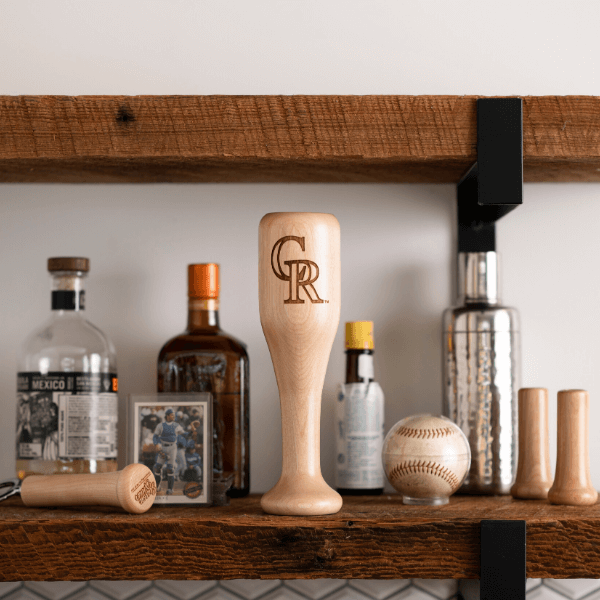Colorado Rockies "CR" Wined Up® | Baseball Bat Wine Mug Collective