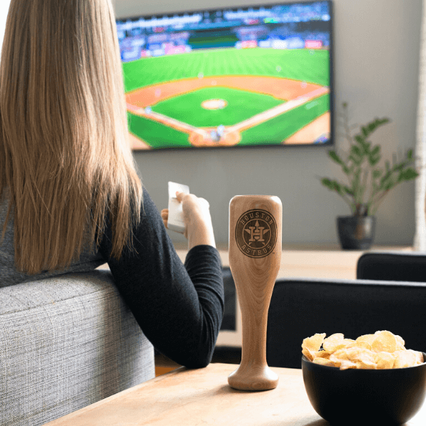 Houston Astros Wined Up® | Baseball Bat Wine Mug Collective