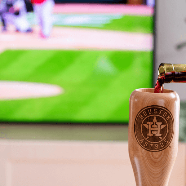 Houston Astros Wined Up® | Baseball Bat Wine Mug Collective