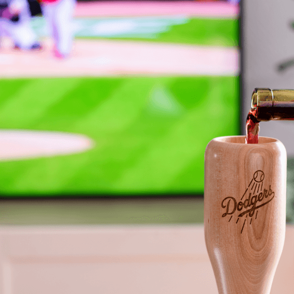 Los Angeles Dodgers Wined Up® | Baseball Bat Wine Mug Collective