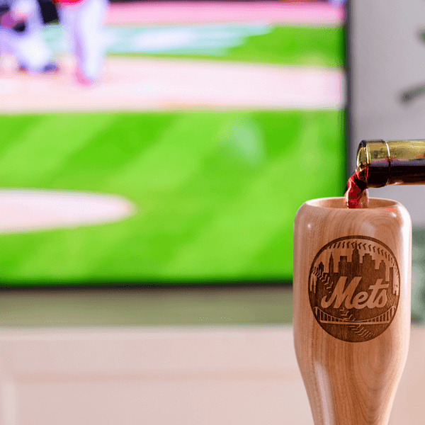 New York Mets Wined Up® | Baseball Bat Wine Mug Collective
