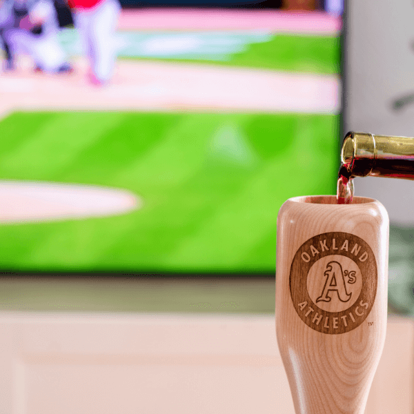 Oakland Athletics Wined Up® | Baseball Bat Wine Mug Collective