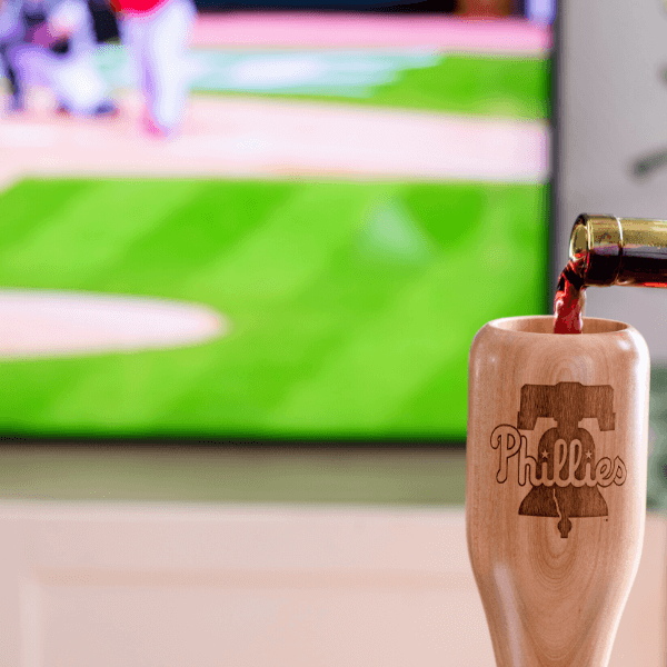 Philadelphia Phillies Wined Up®| Baseball Bat Wine Mug Collective
