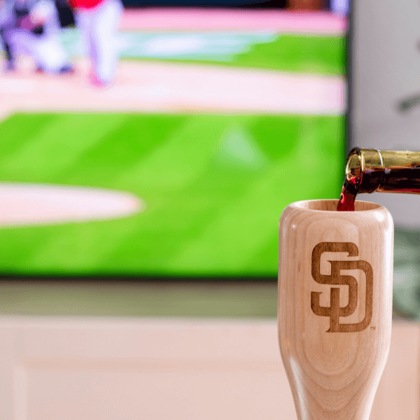 San Diego Padres "SD" Wined Up® | Baseball Bat Wine Mug Collective