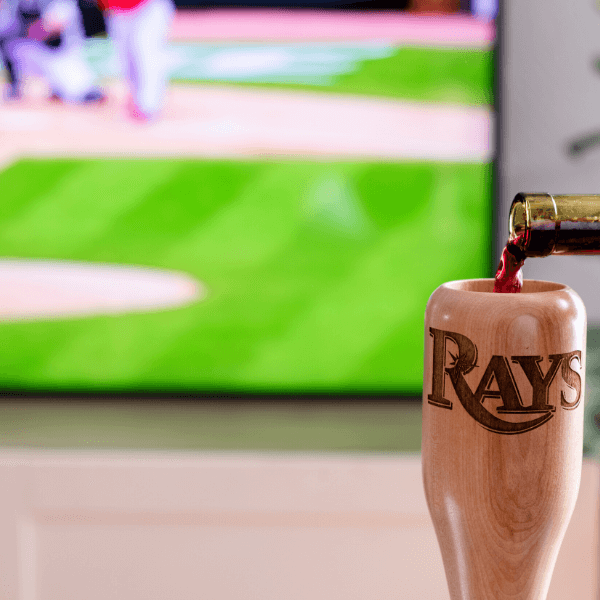 Tampa Bay Rays Wined Up® | Baseball Bat Wine Mug Collective