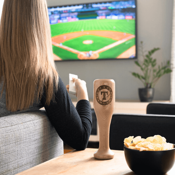 Texas Rangers Wined Up® | Baseball Bat Wine Mug Collective